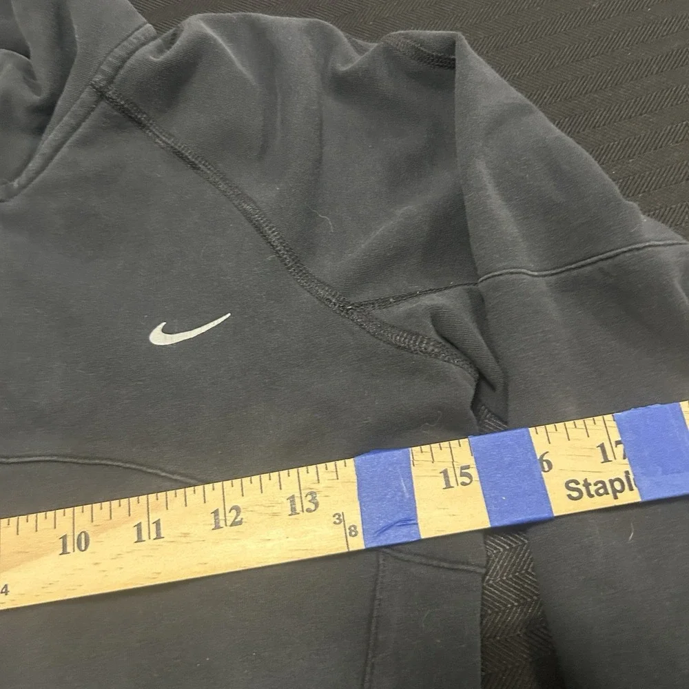 Nike Dri Fit Full Zip Up Jacket Womens Small Black Pockets Running 370704-010